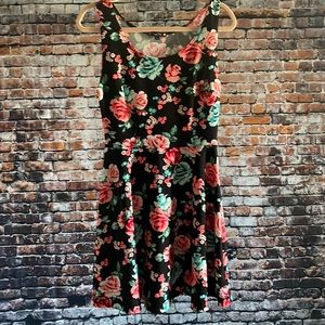 Vibrant floral dress by Try!This Large
